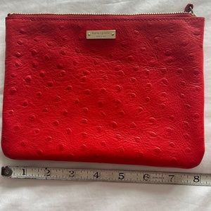 Kate Spade Red Crocodile Wristlet